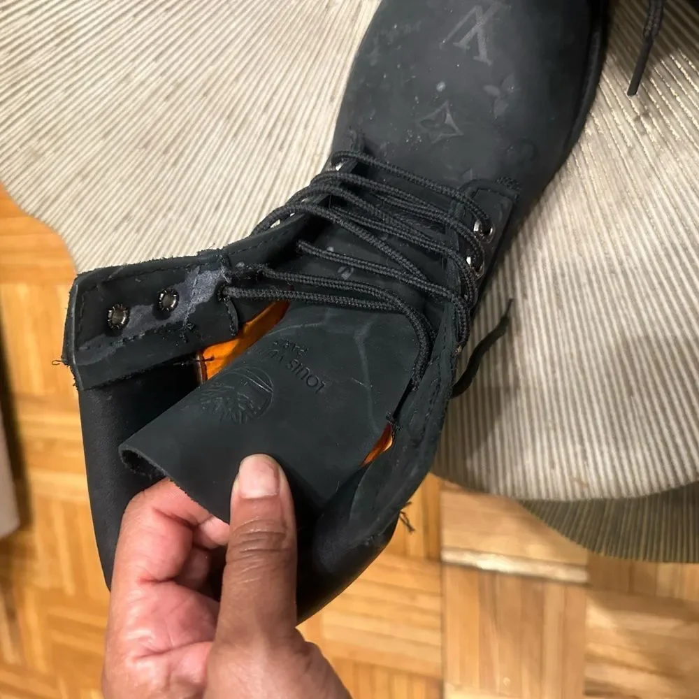 LV x Timberland Black Boots